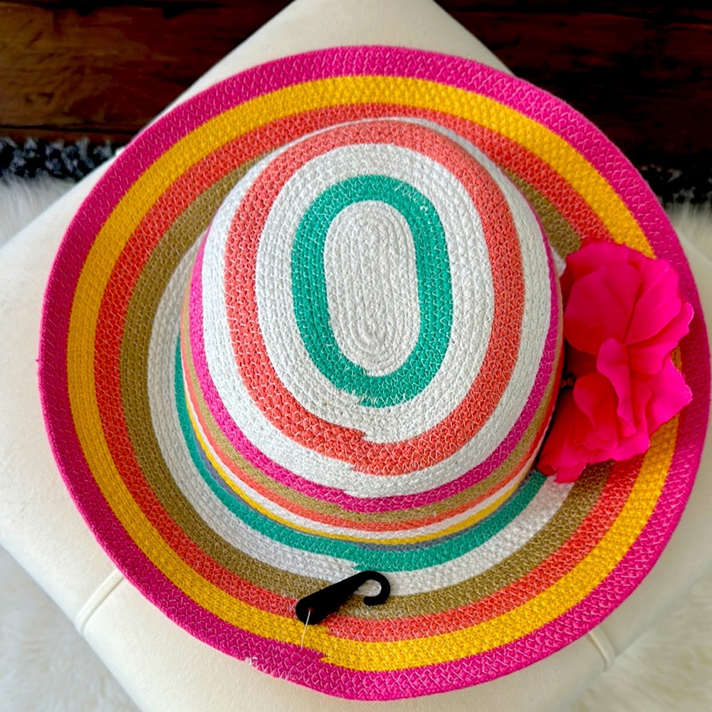Colorful Striped Kids Sun Hat